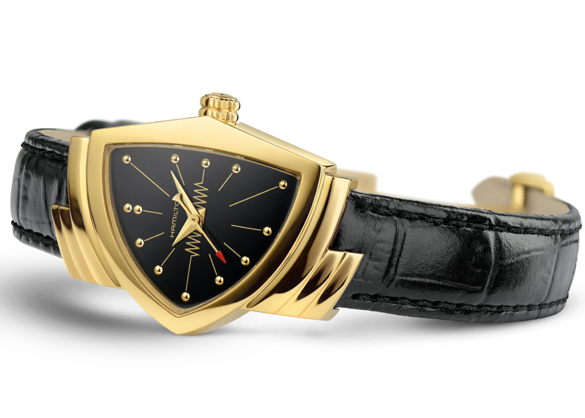 今、手に入れるべきは＜ハミルトン＞の名品だ！エルヴィス・プレスリーも愛した”ベンチュラ”が、僕ら好みの黒×金になって登場！ | 時計