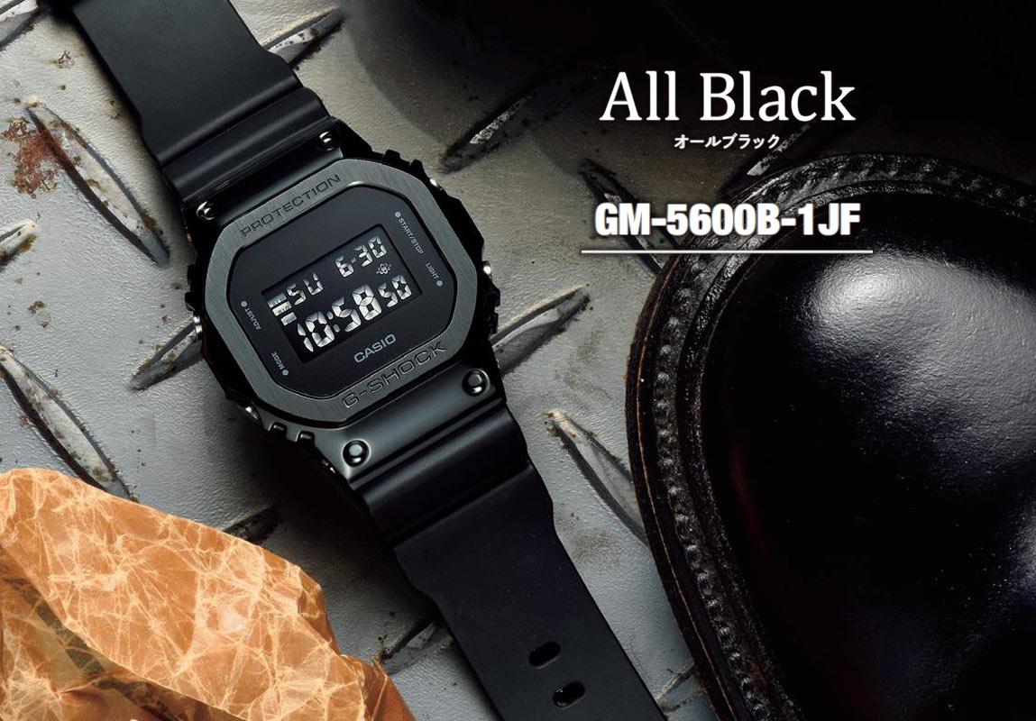 G Shock の新作 Gm 5600 は絶妙の甘辛バランスメタルフェイスの硬質感と柔らかな装着感を両取り 時計 Fineboys Online